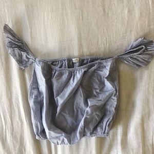 Brandy Melville off the shoulder crop top o/s